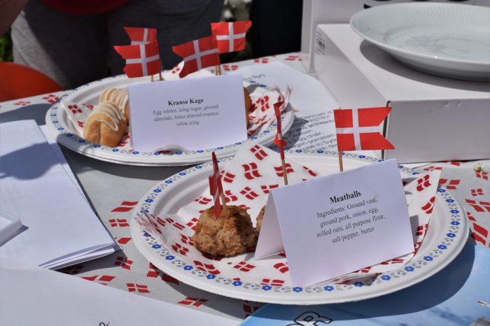 Meatballs and Kransekage from Denmark